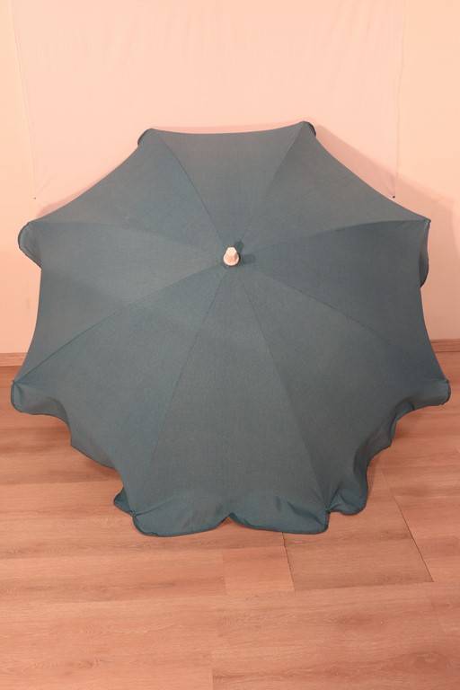 Ecloz - Ecloz - Parasol droit rond coloris ardoise - Ø.180 cm