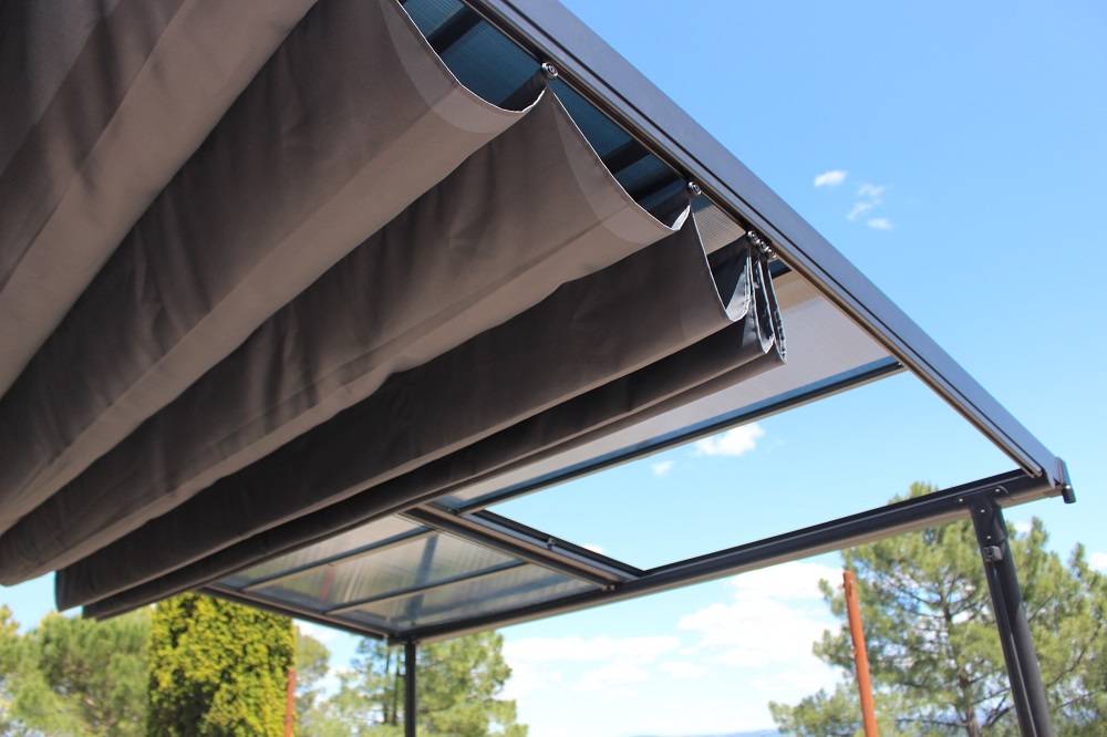 Couleurs du monde - Couleurs du monde - Pergola Odessa gris anthracite L.3 x l.3,60 m - Image 3