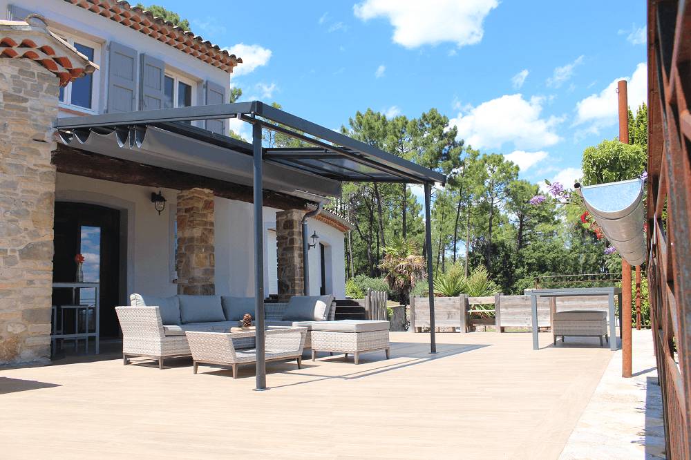 Couleurs du monde - Couleurs du monde - Pergola Odessa gris anthracite L.3 x l.3,60 m - Image 1