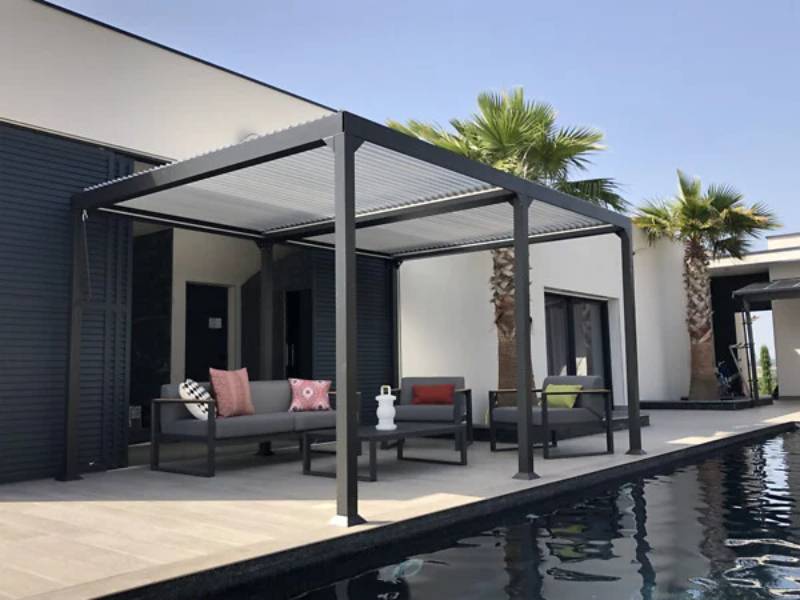 Couleurs du monde - Pergola autoportante Aluminium – GAIA - Image 2