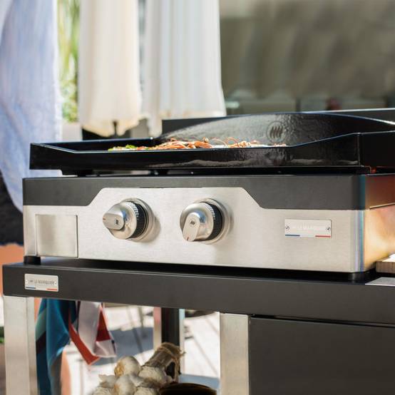 Le Marquier - Plancha gaz 2 feux à poser fonte émaillée Allure 260 Duo Le Marquier - Image 8