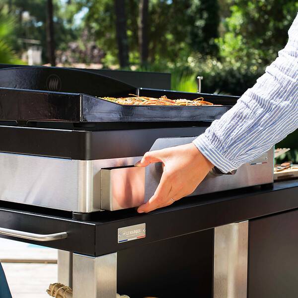 Le Marquier - Plancha gaz 2 feux à poser fonte émaillée Allure 260 Duo Le Marquier - Image 5
