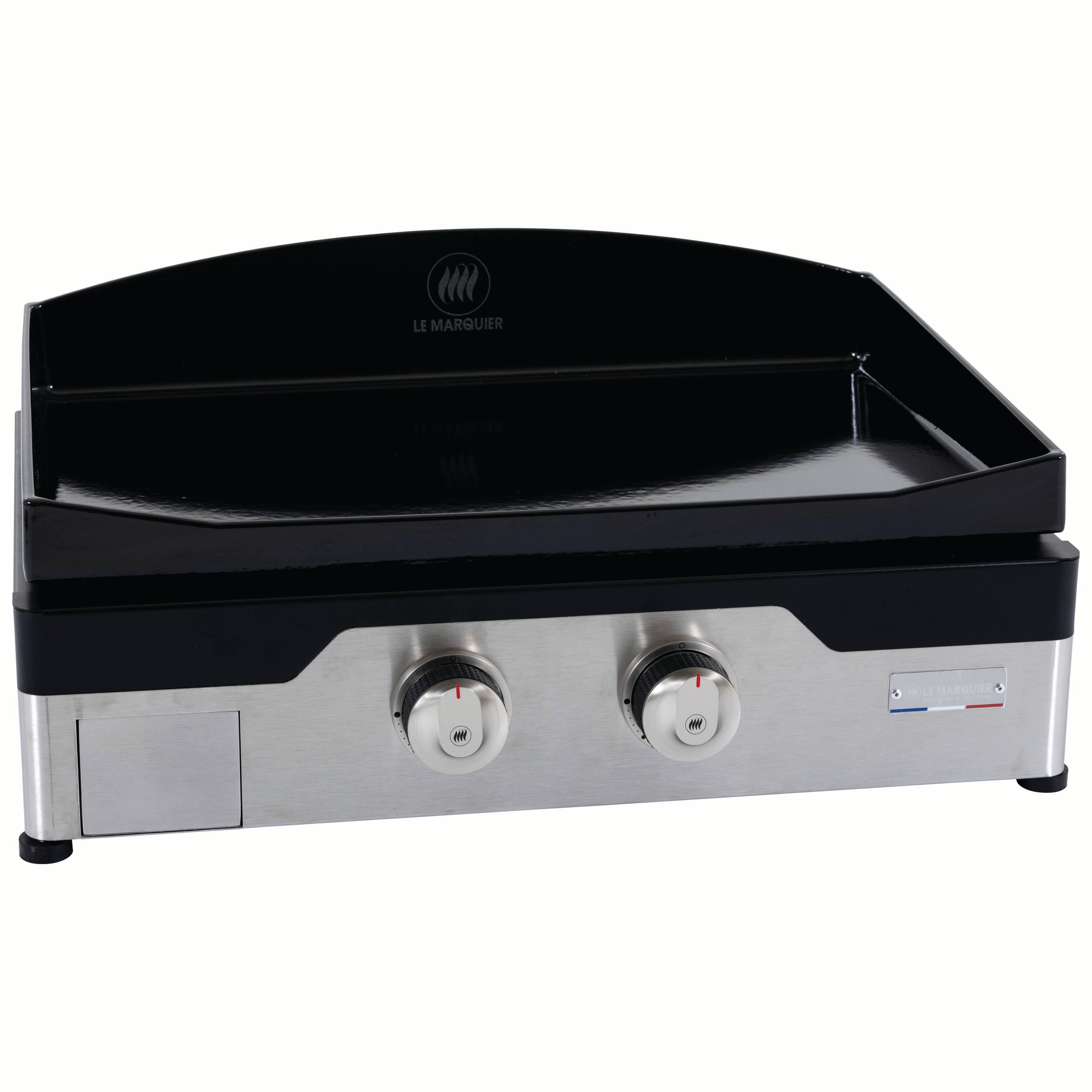 Le Marquier - Plancha gaz 2 feux à poser fonte émaillée Allure 260 Duo Le Marquier - Image 3