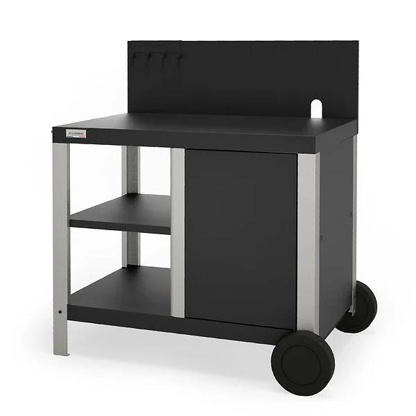 Le Marquier - Desserte Signature Allure Duo Acier Inox Noir L 99 P 64 H 102 cm – LE MARQUIER
