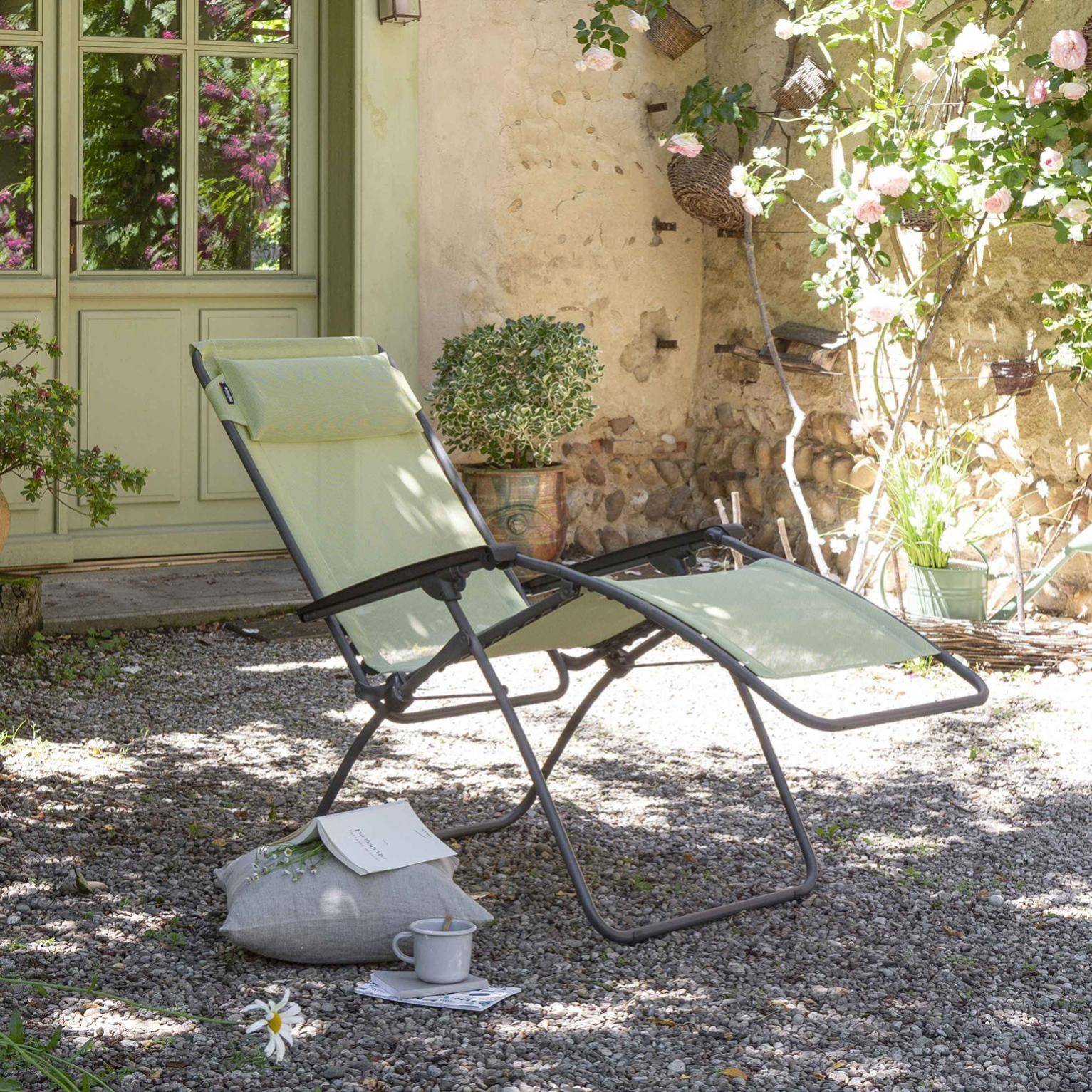 Lafuma-Mobilier - Lafuma - Fauteuil Relaxe R Clip Batyline etamine L87xl68xH114 cm - Image 5