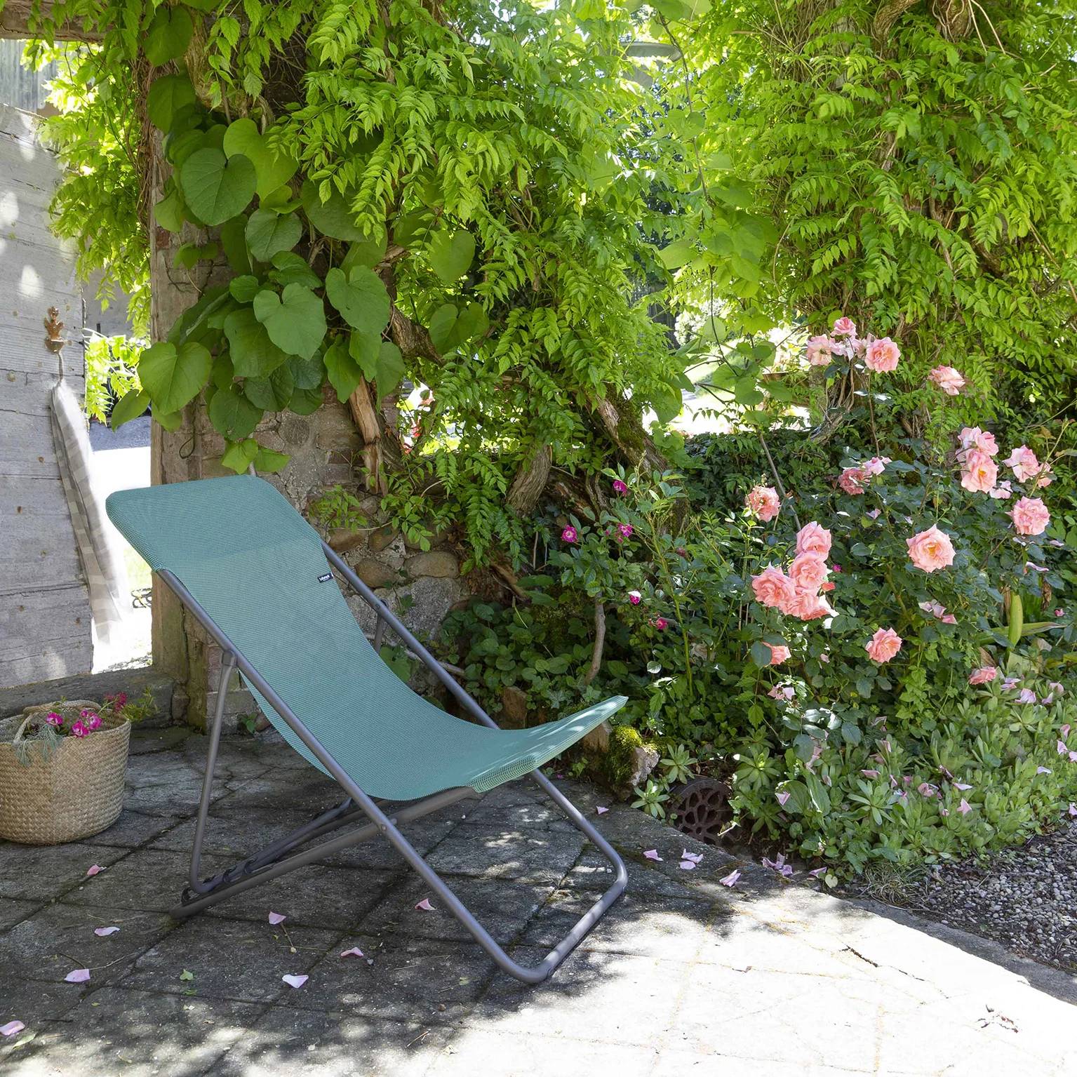 Lafuma-Mobilier - Maxi Transat de jardin acier batyline chlorophyle Lafuma Mobilier - Image 6