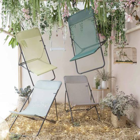 Lafuma-Mobilier - Maxi Transat de jardin acier batyline chlorophyle Lafuma Mobilier - Image 5