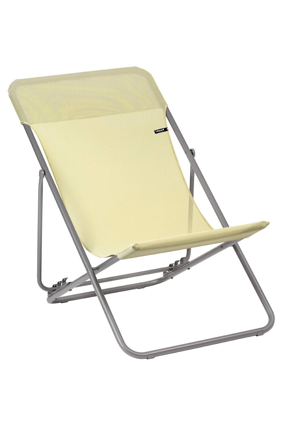 Lafuma-Mobilier - Chaise Longue Pliable Acier Jaune - LAFUMA MOBILIER