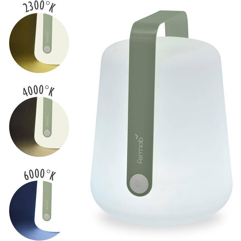 Lampe d'Extérieur Balad Plastique Vert Cactus H 38 cm Ø 28 cm - FERMOB - Image 8
