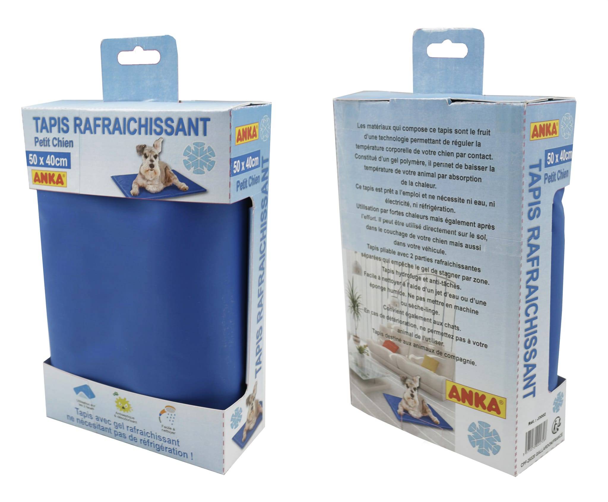 Anka - Tapis avec gel rafraîchissant pour chien L.50 x l.40 cm