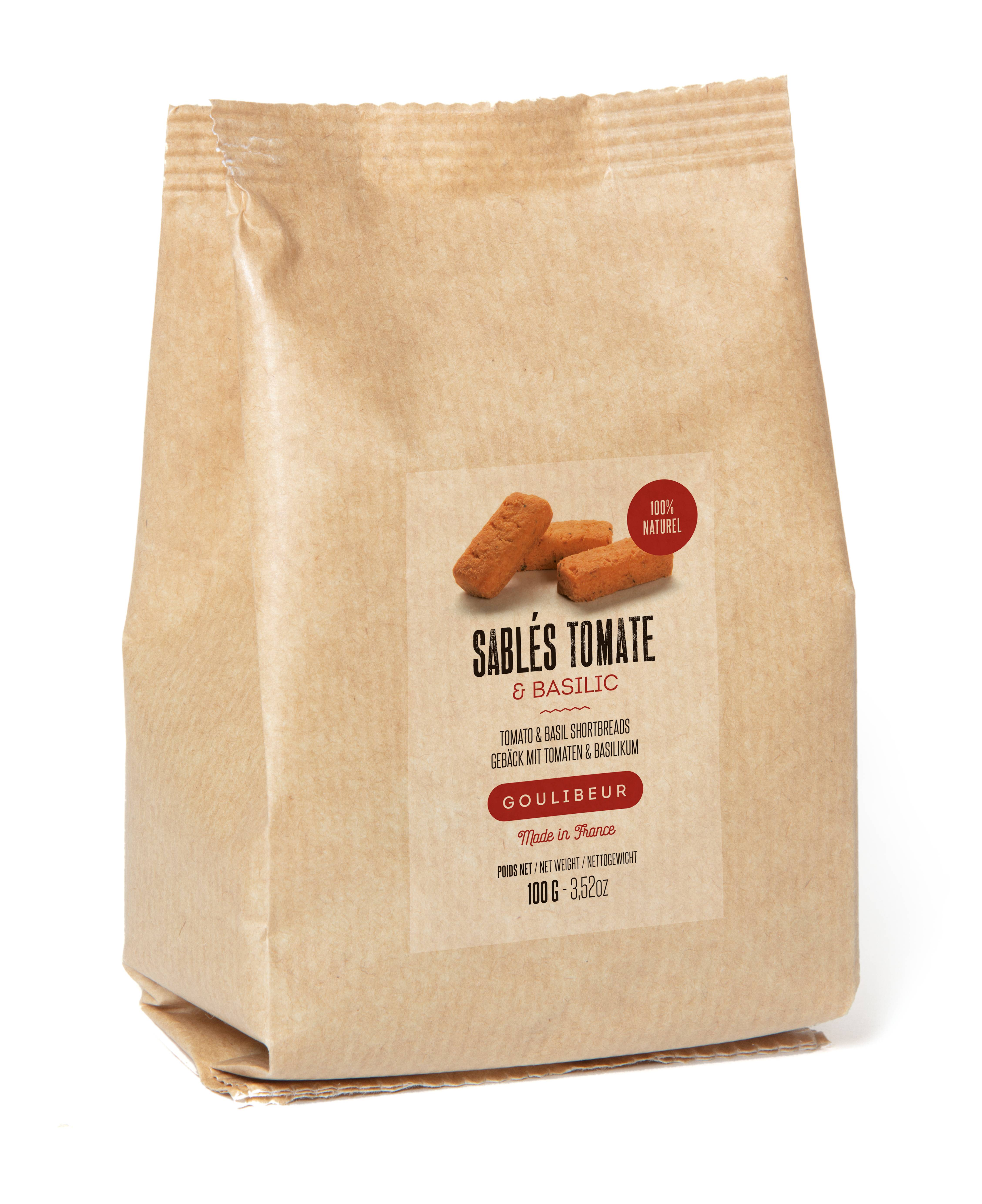 Goulibeur - Sablés tomate & basilic 100 g - Goulibeur