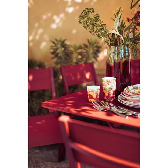 Fermob - Table de jardin rectangulaire pliante acier piment 6 personnes Cargo Fermob - Image 3