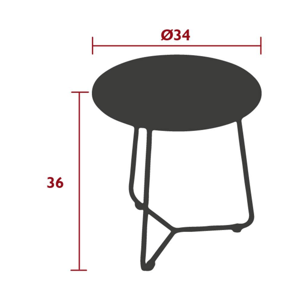 Fermob - Table d'appoint d'extérieur ronde acier cactus Cocotte Fermob - Image 5