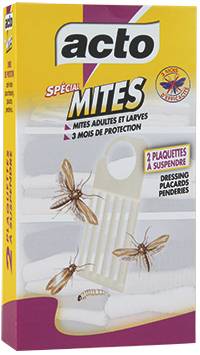 Acto - Acto - 2 plaquettes spéciale mites pour textiles - À suspendre - Image 1