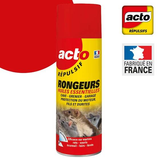 Aérosol répulsif rongeurs huiles essentielles - ACTO - Image 3