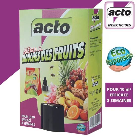 Piège À Mouches Des Fruits Imprégné De Glu Avec Diffuseur Liquide Aromatisé – ACTO - Image 2