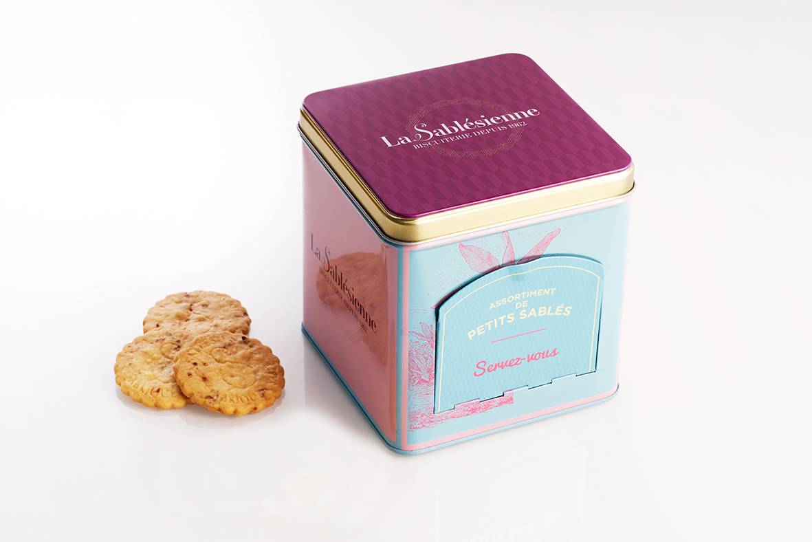 La Sablésienne - La sablésienne - Boite métal Mini distributeur sablés 300 g - Image 2