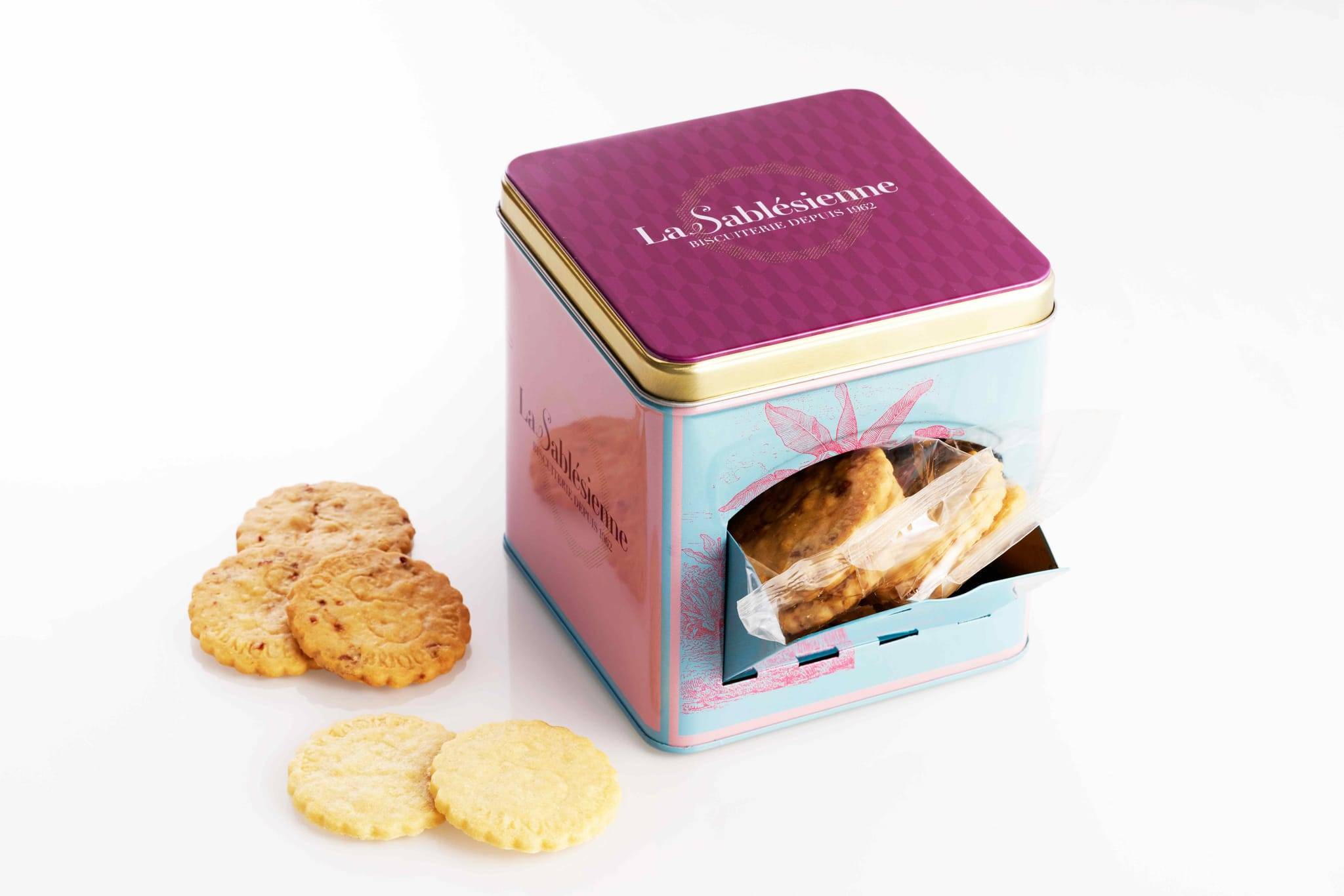 La Sablésienne - La sablésienne - Boite métal Mini distributeur sablés 300 g - Image 3