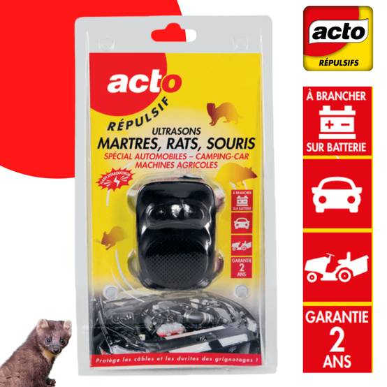 Répulsif ultrasons martres rats souris spécial auto - RETRO - Image 1