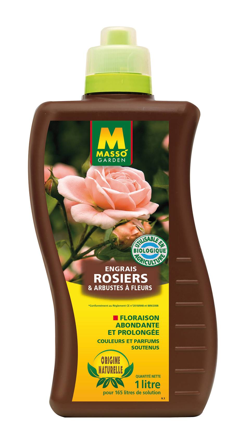 Masso Garden - Engrais Rosiers 1L liquide naturel - MASSÓ GARDEN