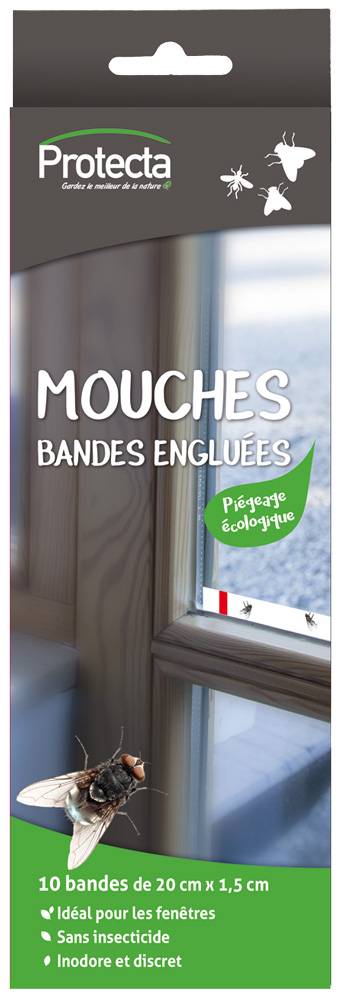 Protecta - Bande engluée anti-mouche x10 - Protecta - Image 1
