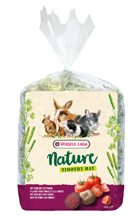 Foin Nature Timothy Hay Beetroot & Tomato rongeurs 500 g - Image 2