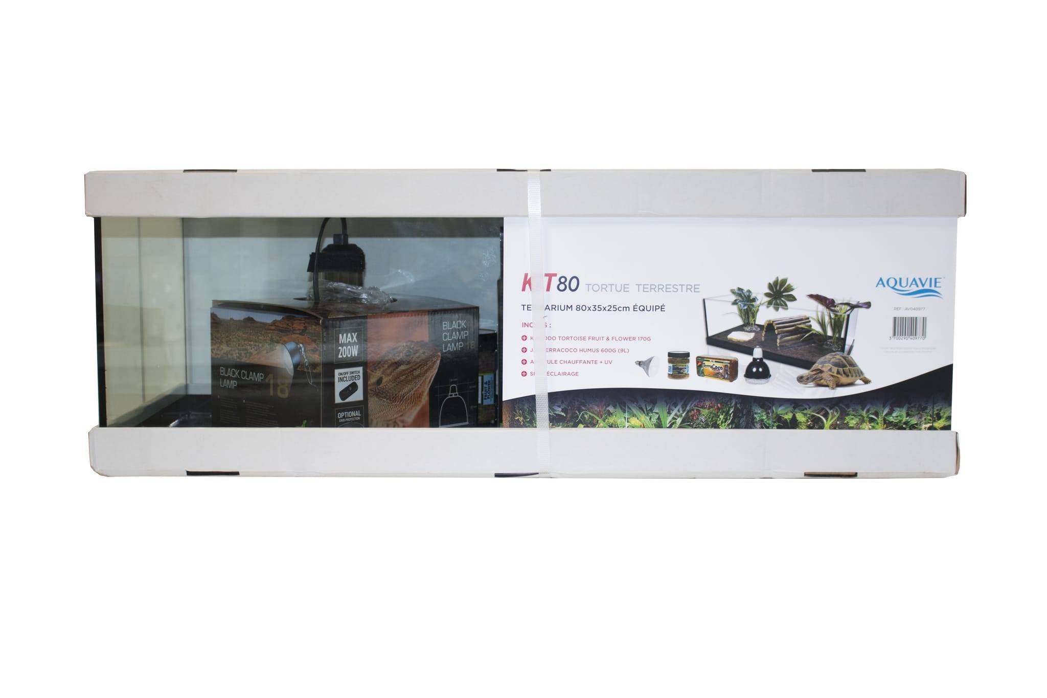 Aquavie - Aquavie - Kit tortue terra 80 équipé - L.80 x l.35 x H.25 cm - Image 2
