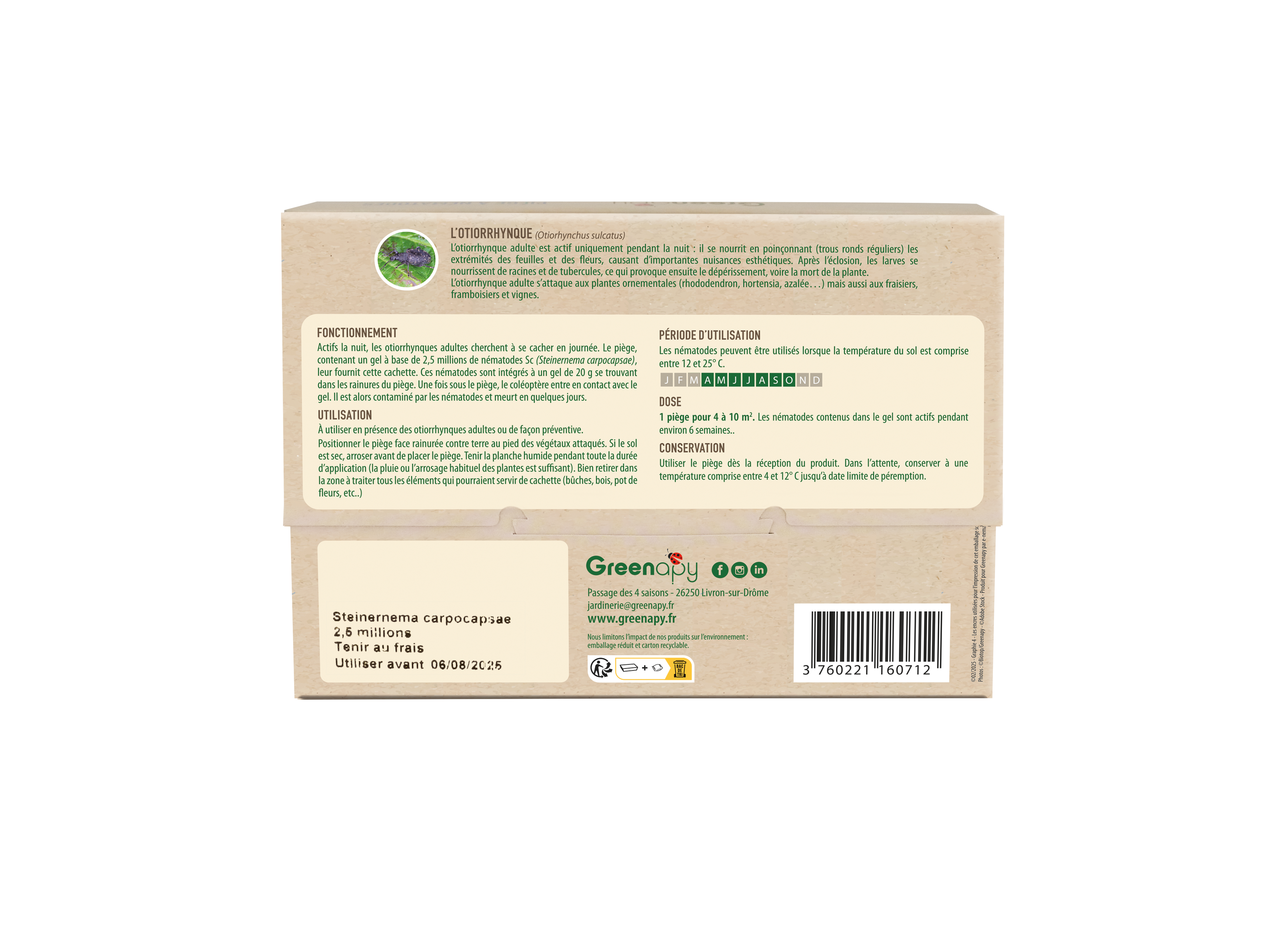 Greenapy - Piège nématodes contre les Otiorrhynques adultes 1 piège - Greenapy - Image 8