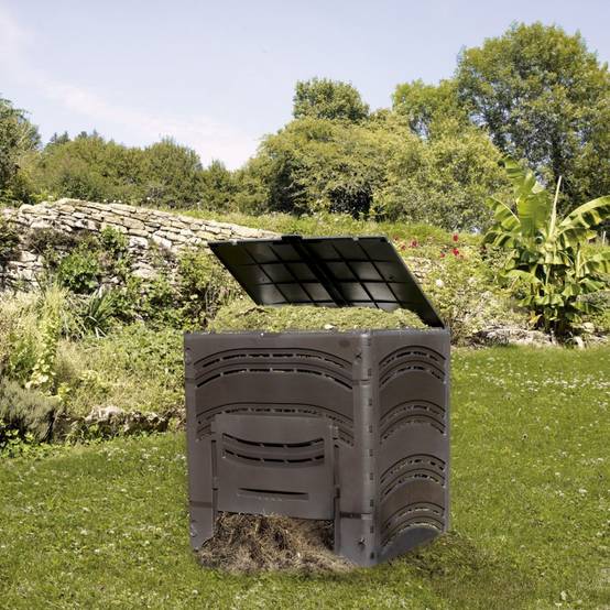 Belli - Composteur Compost'éco PVC noir 350L L. 80 x l. 60 x H. 80 cm - Belli - Image 1