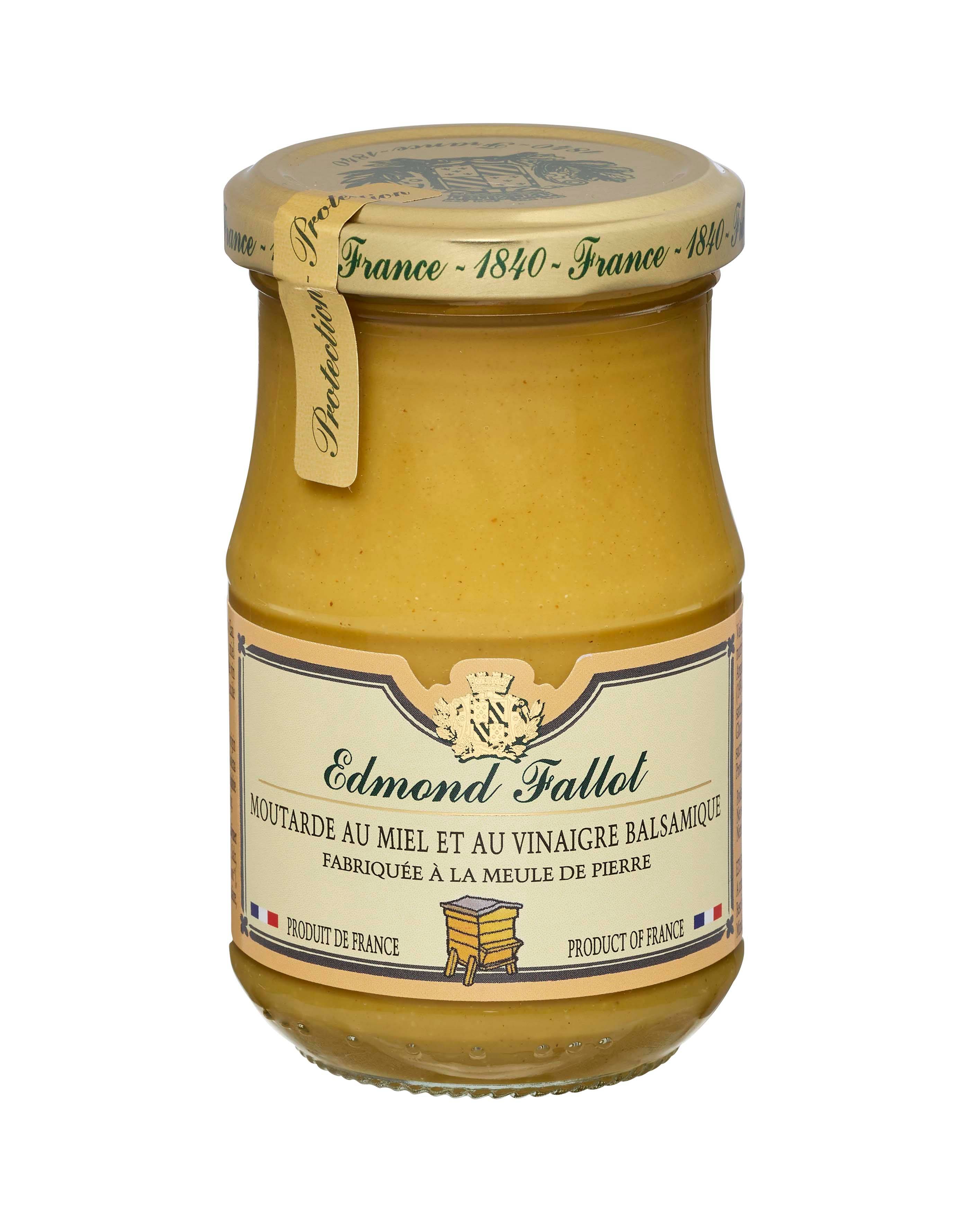 Fallot - Moutarde au miel et vinaigre Basalmique 210 g - Edmond Fallot