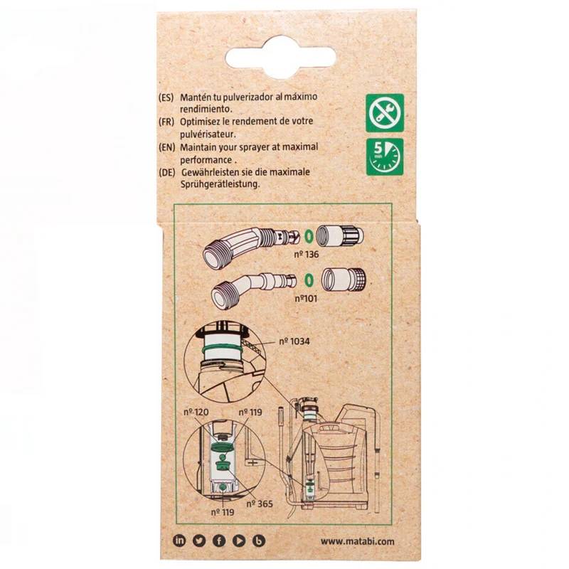 Matabi - Kit de maintenance pulvérisateur PP 12 16 20L - MATABI - Image 3