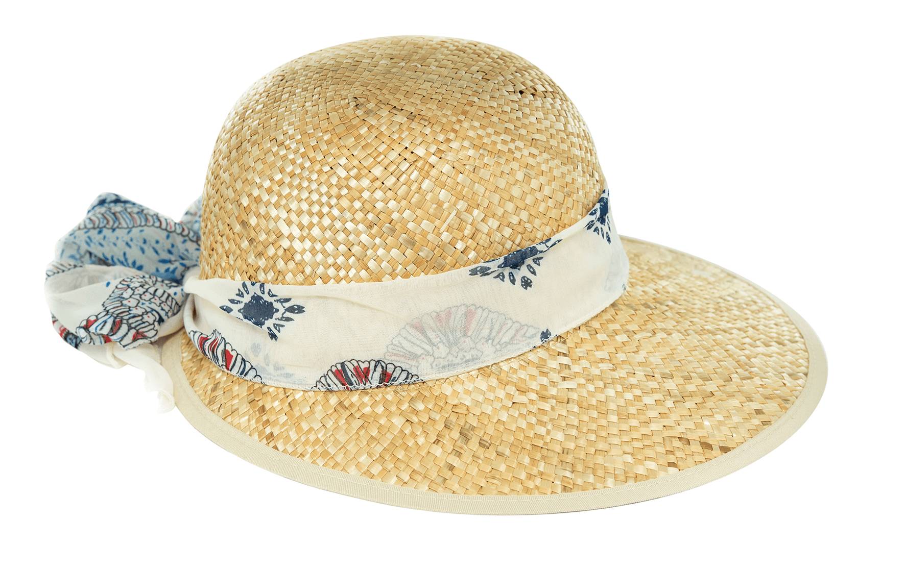 Chapeau de paille Charlotte pour femme - Taille ajustable