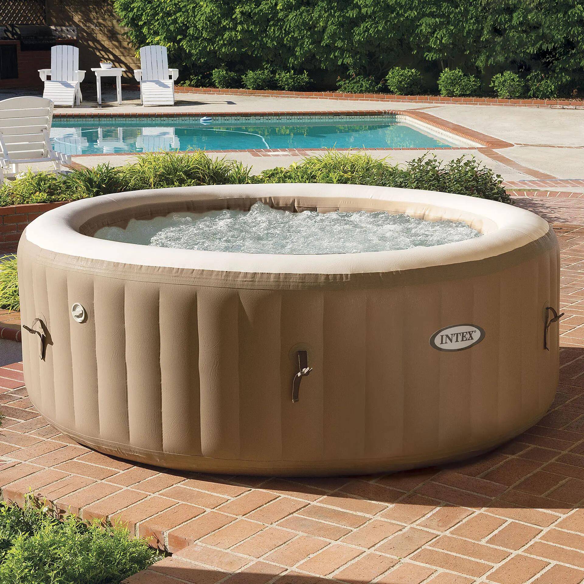 Intex - Spa gonflable Sahara 4 places beige Ø 196 x 71 cm - INTEX - Image 15