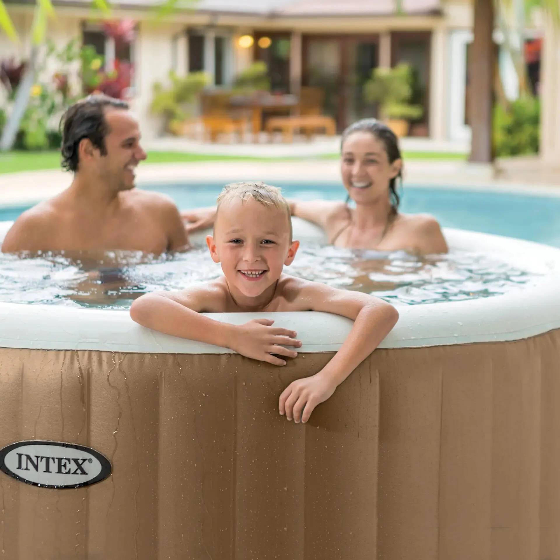 Intex - Spa gonflable Sahara 4 places beige Ø 196 x 71 cm - INTEX - Image 14