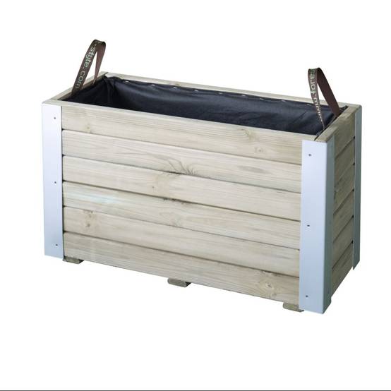 Cerland - Bac à Fleurs Bois Aluminium – Cerland - Image 1
