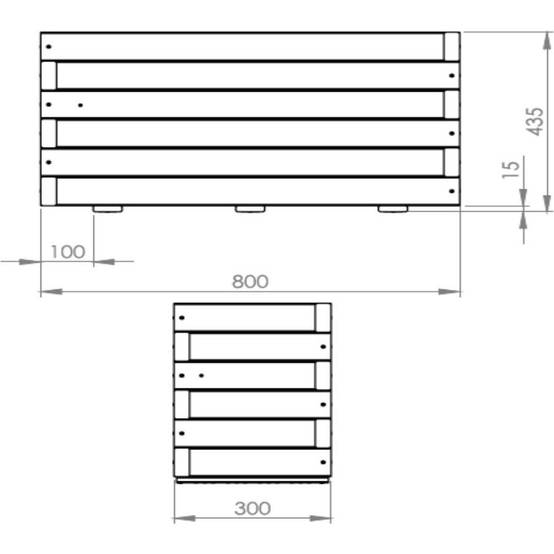 Cerland - Bac à Fleurs Bois Aluminium – Cerland - Image 2