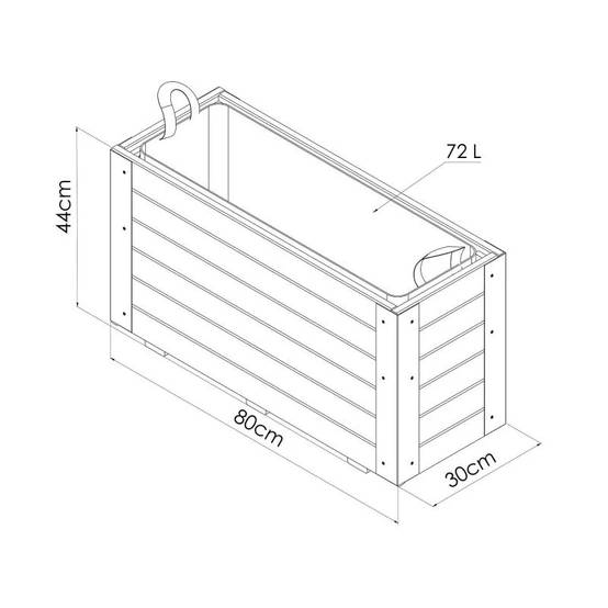 Cerland - Bac à Fleurs Bois Aluminium – Cerland - Image 5