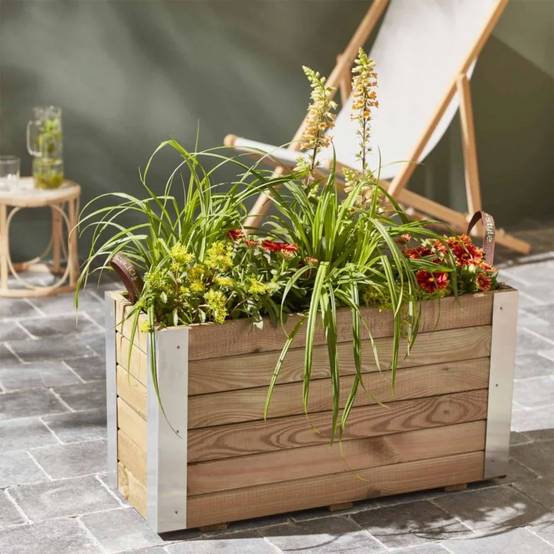 Cerland - Bac à Fleurs Bois Aluminium – Cerland - Image 9
