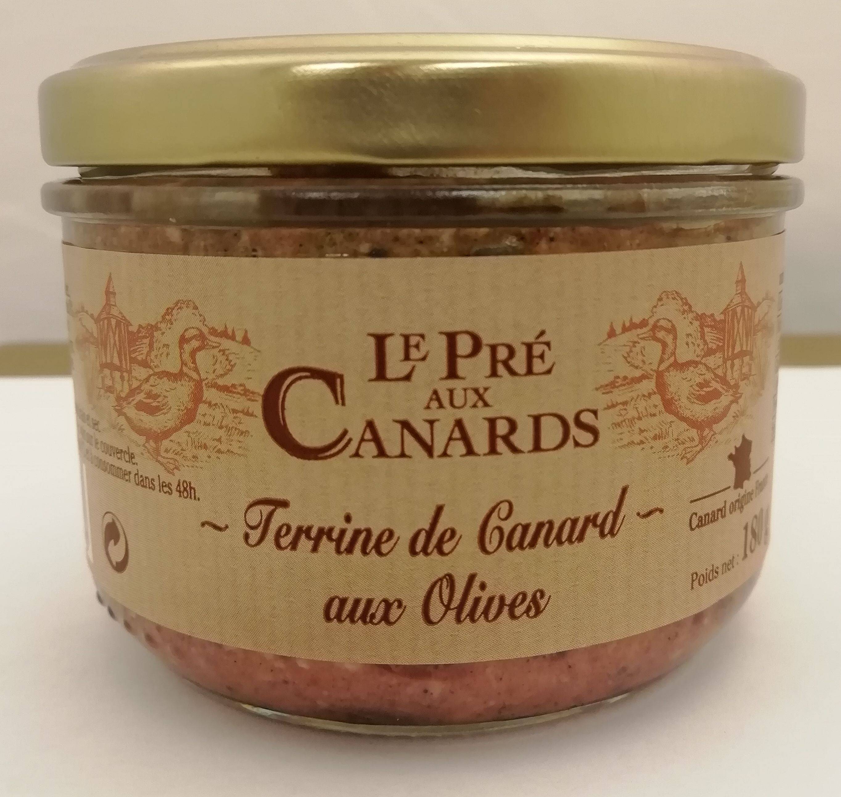 Pre aux Canards - Terrine de canard aux olives - LE PRÉ AUX CANARDS