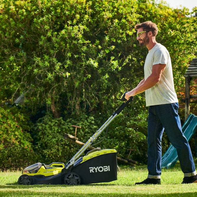 Ryobi - Tondeuse hybride Lithium+ 36V 2x18V 5 Ah coupe 37 cm - RYOBI - Image 9