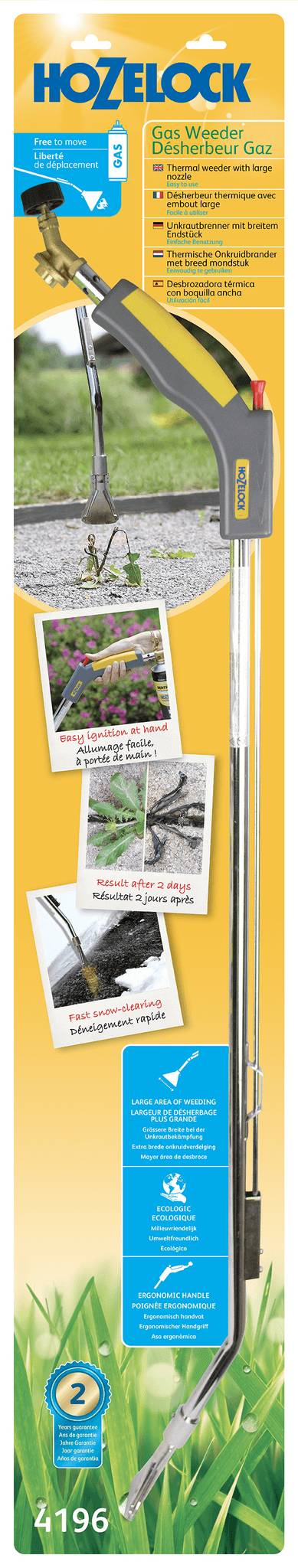 Désherbeur thermique à gaz HOZELOCK avec embout large - Image 1