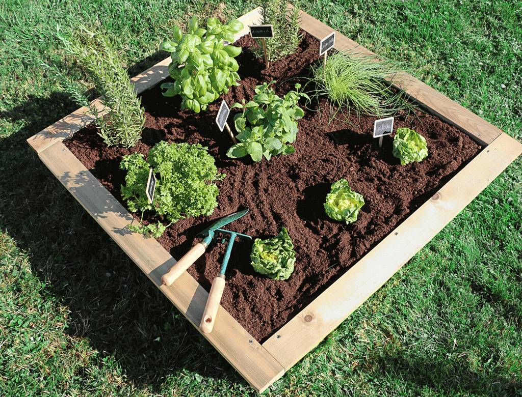 Jardipolys - Carré Potager Anti-Limaces Slug Ban L.100 x l.100 x H.21 cm - Image 1