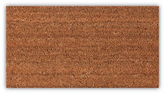 Tapis Coco Fibres Naturel L 75 x l 45 cm - CORYL - Gamm vert