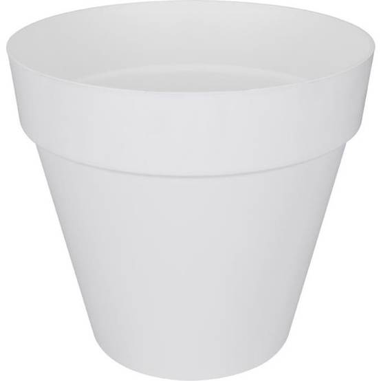 Pot de Fleurs Rond Plastique Blanc Ø 40 cm H 35 cm – ELHO - Image 3