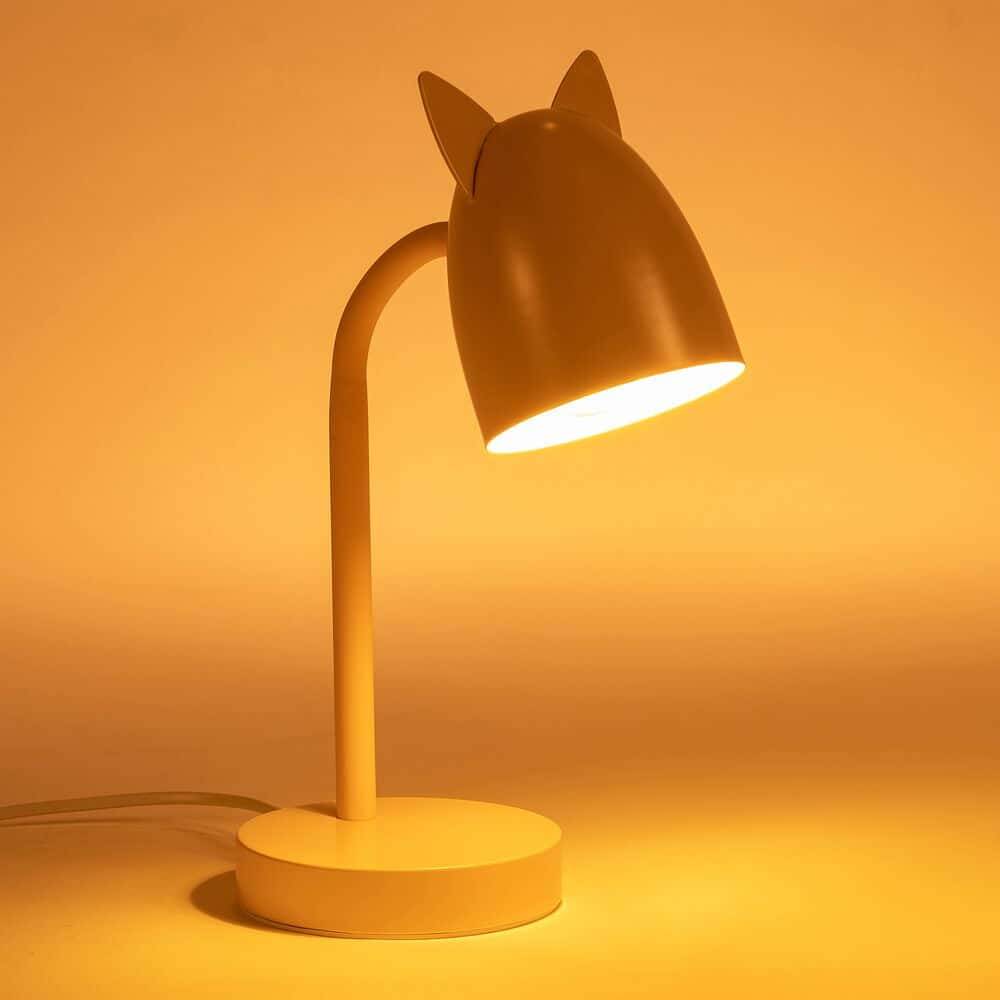 Lampe de Bureau Métal Rose L18 x larg12,5 x H31 cm - ATMOSPHERA - Image 4