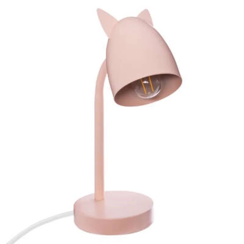 Lampe de Bureau Métal Rose L18 x larg12,5 x H31 cm - ATMOSPHERA - Image 5