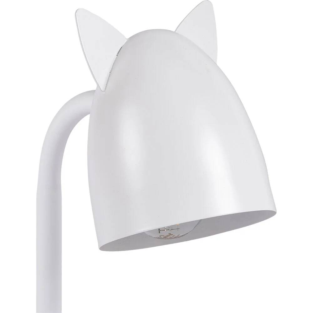 Lampe à poser Fer Blanc H 31 cm - ATMOSPHERA - Image 1