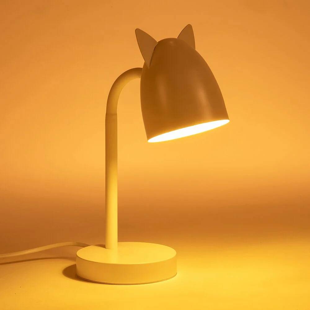 Lampe à poser Fer Blanc H 31 cm - ATMOSPHERA - Image 2