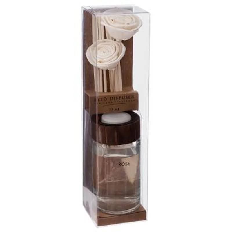 Diffuseur de parfum fleurs séchées verre beige 75 ml – ATMOSPHERA