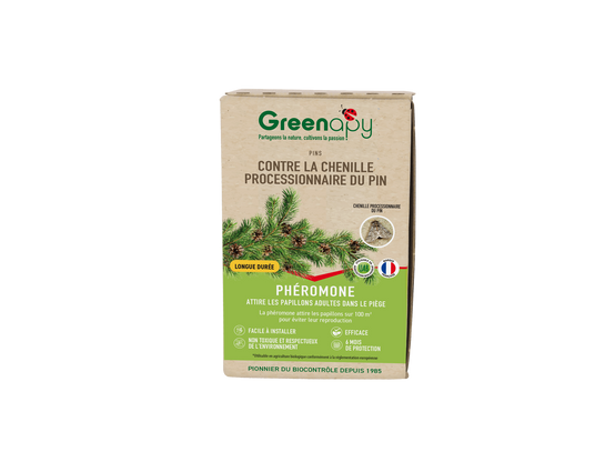 Greenapy - Phéromone Chenille processionnaire du pin Thaumetopoea pityocampa boîte d'1 capsule - Greenapy - Image 1